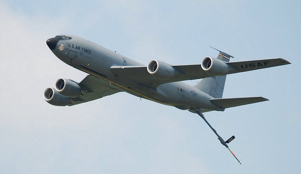 U.S. Air Force KC-135, 00328, in flight over Reims France in 200
